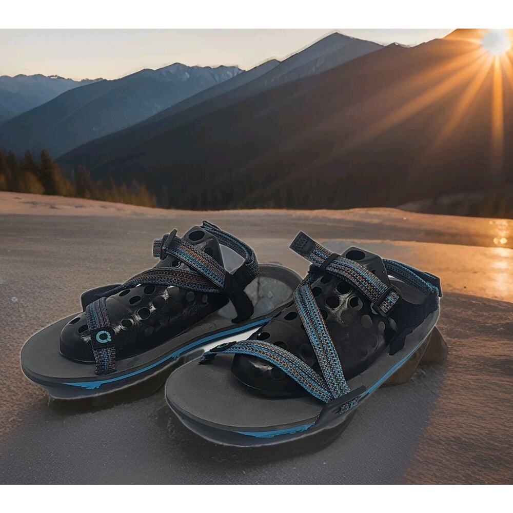 Xero Shoes Z-Trail EV Sandals Womens Blue Barefoot Trail Hiking EXCELLENT Sz 9